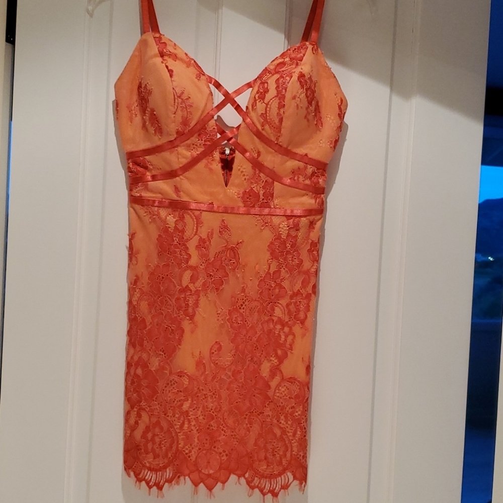 Orange Bebe Dress